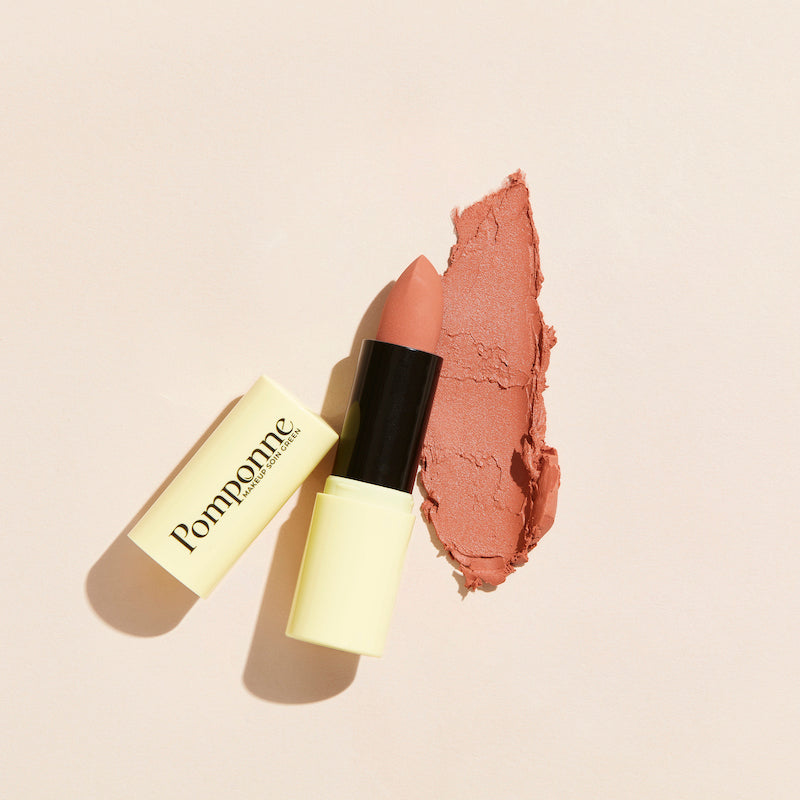 Rouge à lèvres hydratant naturel Pomponne teinte nude beige