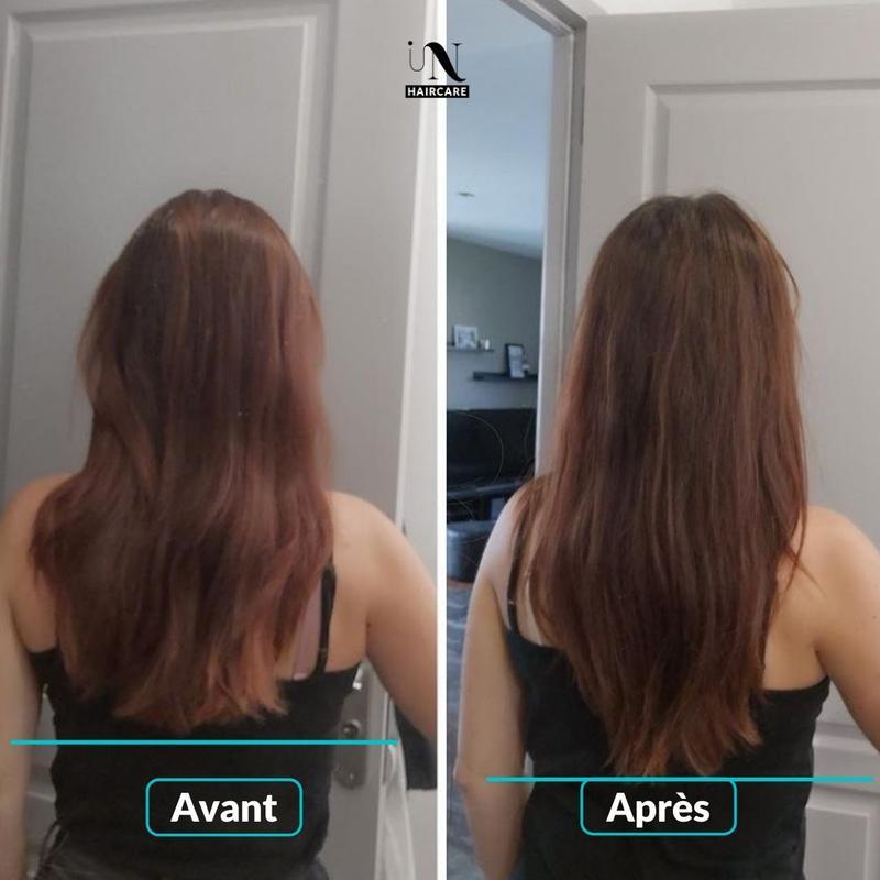 Avant après cure pousse cheveux In Haircare